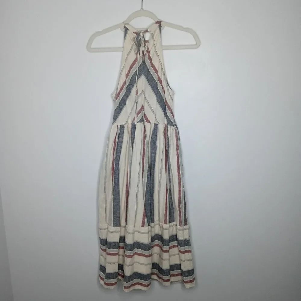 Listicle strip sleeveless dress size small